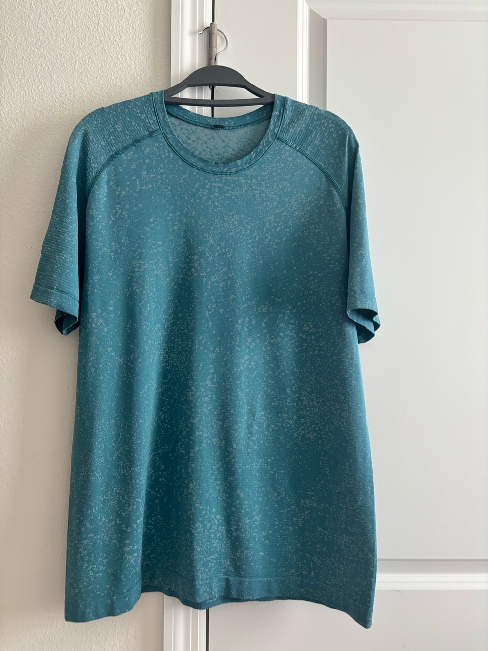 lululemon athletica Teal Short-Sleeve Heathered Performance Tee